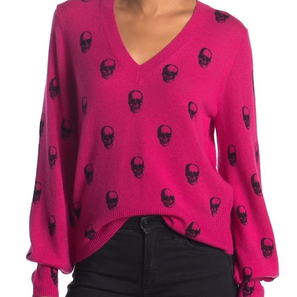 Skull Cashmere Sweaters Skull Cashmere Jamie Jack Skull Print Sweater New Poshmark